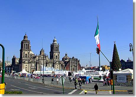 Der Zócalo in Mexiko-Stadt